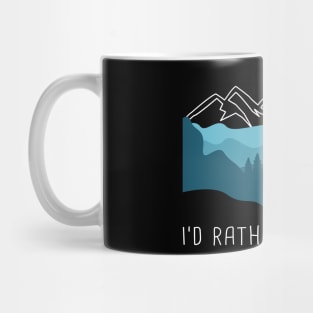 I'D RATHER BE HIKING MOUNTAIN LANDSCAPE Mug